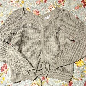 Sincerely Jules V-Neck Sweater with Tie Front